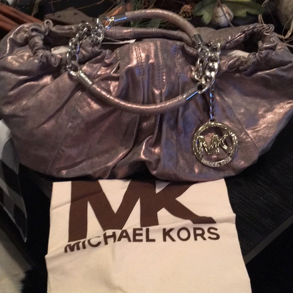 NTW MICHAEL Michael Kors Genuine Leather Tote